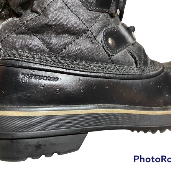 Sorel Tofino II Black Waterproof Insulated Faux Fur Winter Snow Boots Size 7 - Picture 5 of 6